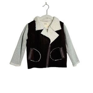 Boy + Girl faux shearling jacket UNISEX Made in USA